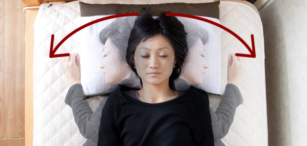 自然で楽な寝姿勢を作るのが枕の大切な役目です。　眠り体躁　睡眠負債解消のために。